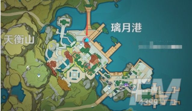 原神百货奇货第七天位置在哪里？璃月港内位置详情介绍[多图]图片1