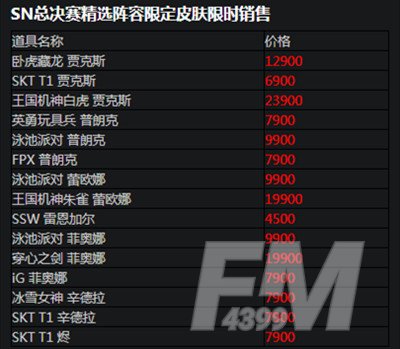 《LOL手游》双十一折扣皮肤有哪些