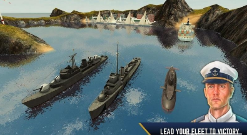 敌方水域潜艇与战舰截图