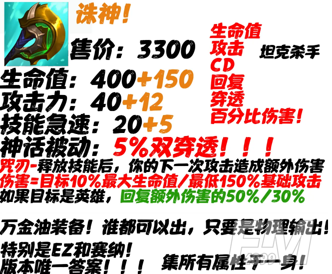 《LOL》神话装备汇总