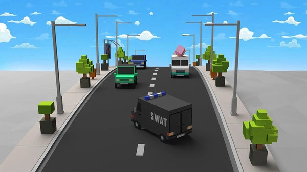 令人兴奋的汽车道路截图