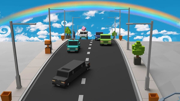 令人兴奋的汽车道路截图