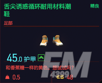 赛博朋克2077足部服饰有哪些