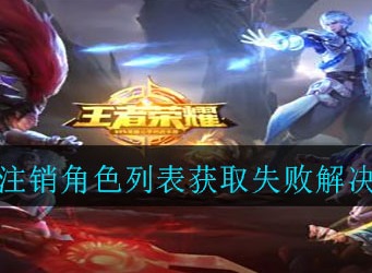 王者荣耀注销角色列表获取失败是什么 解决办法介绍