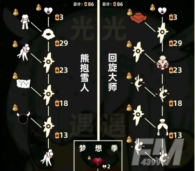 光遇梦想季兑换表的内容是什么 国服梦想季兑换表