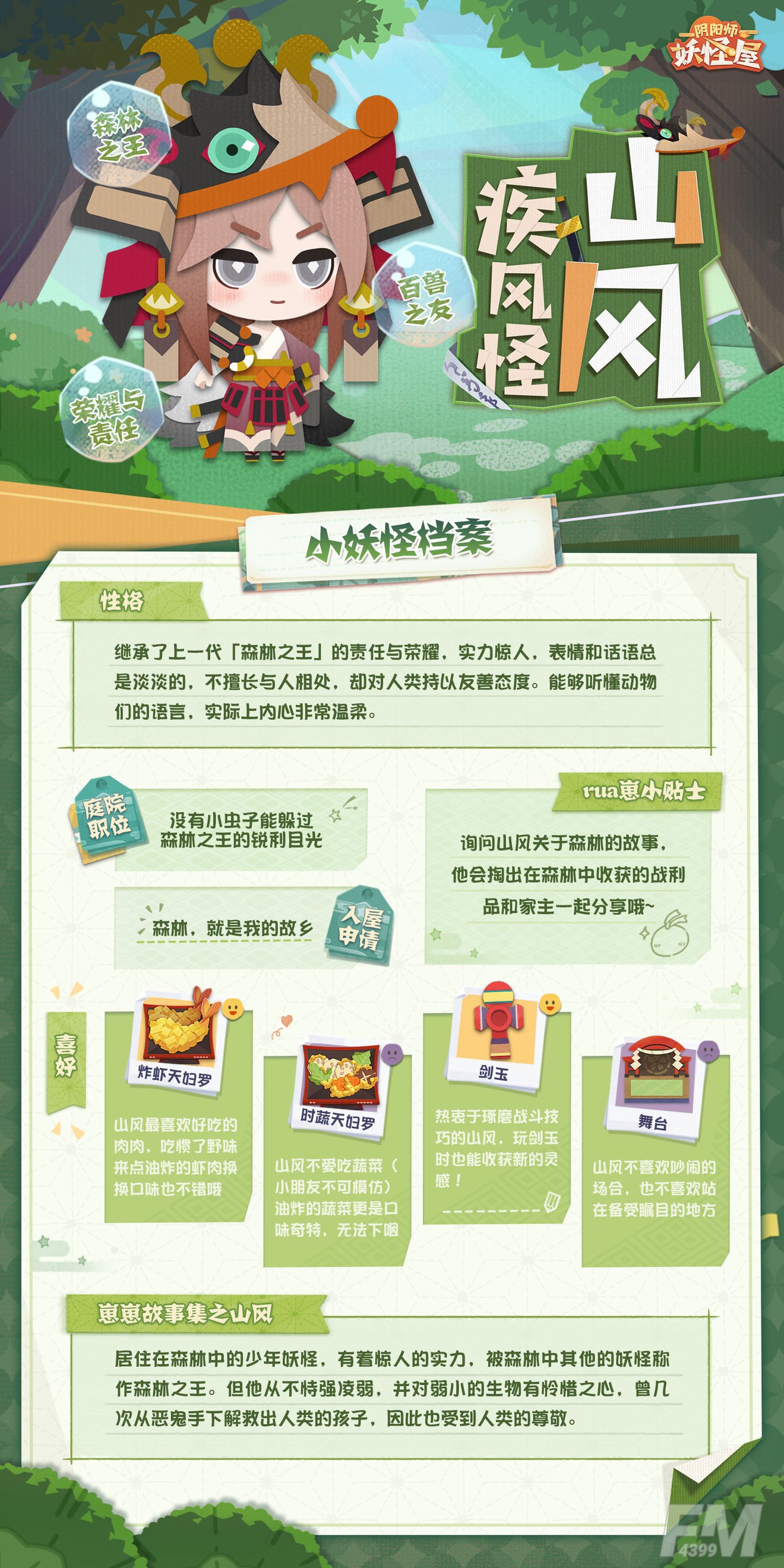 阴阳师妖怪屋山风档案分享