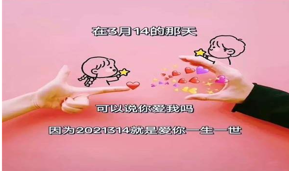 2021314表情包 2021314文案表白句子朋友圈说说