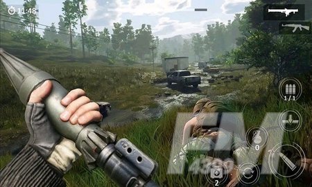 模拟山地射击