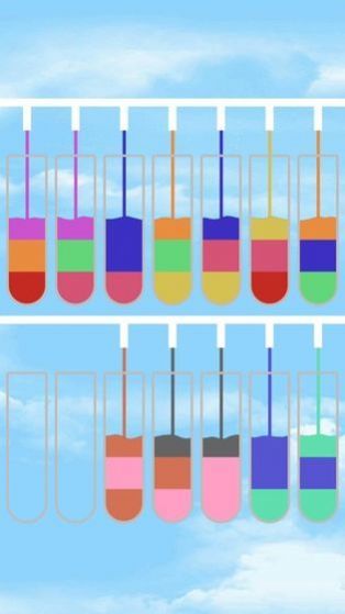 水排序谜题截图