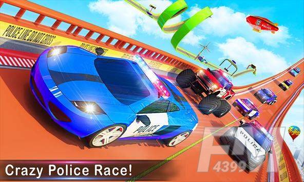 疯狂警车坡道特技