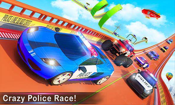 疯狂警车坡道特技截图