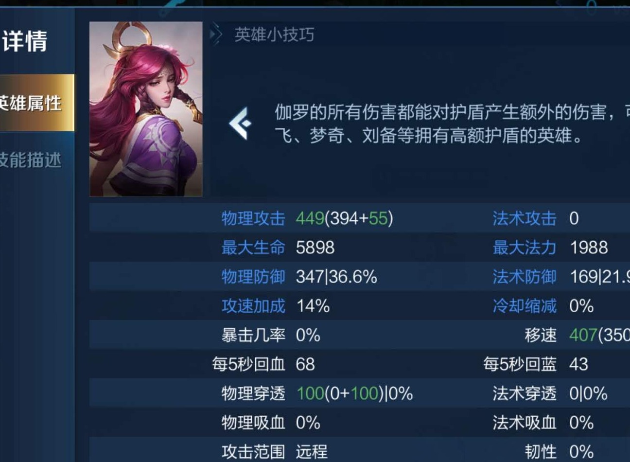 王者荣耀伽罗攻速阀值上限一览 伽罗攻速阀值最大限度是多少