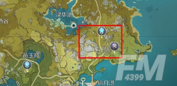原神望舒客栈假山位置介绍
