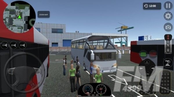 大巴运输乘客模拟