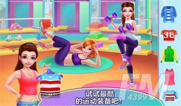 惊人的健身女孩