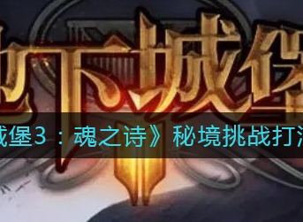 地下城堡3魂之诗秘境挑战打法攻略 地下城堡3魂之诗秘境挑战怎么打