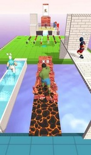 超级英雄桥跑比赛3D