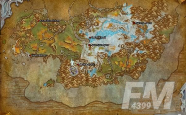 魔兽世界10.0碧蓝林海驭龙比赛在哪  wow最新碧蓝林海驭龙比赛位置分享[多图]图片2