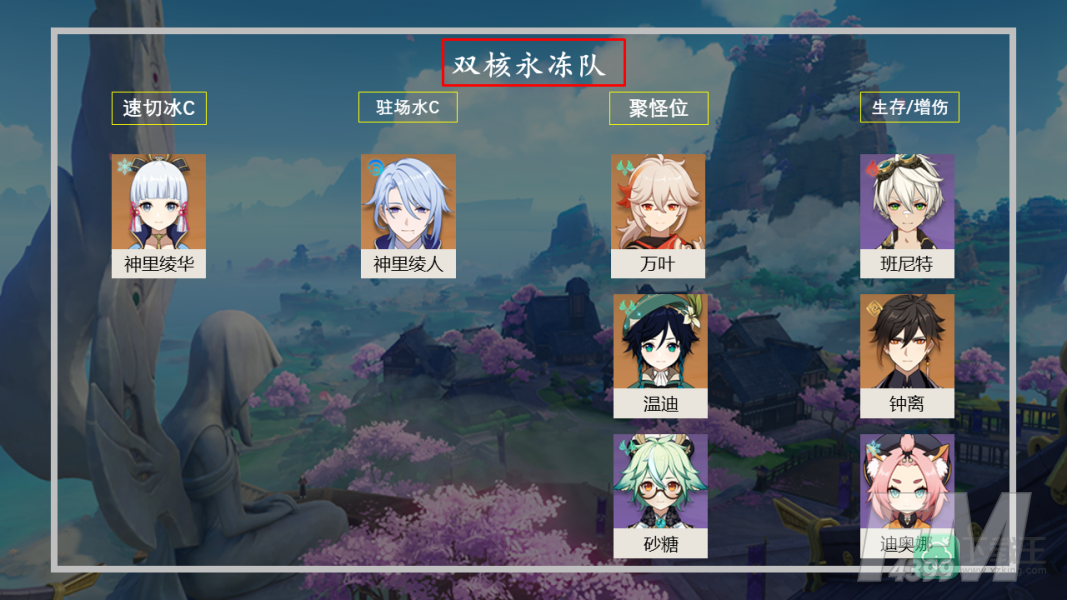 原神神里绫华怎么配队-神里绫华队伍搭配一览