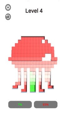 儿童彩色像素拼图