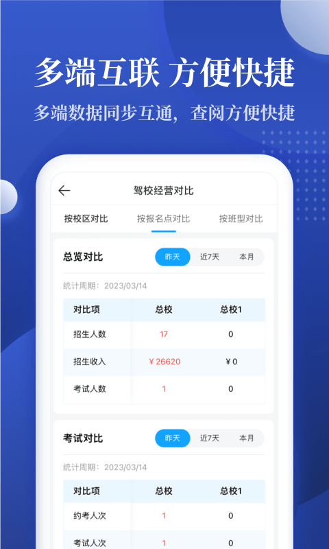 驾校报表截图