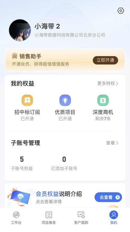 小海带招标