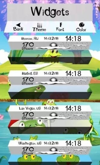 时钟天气青蛙截图