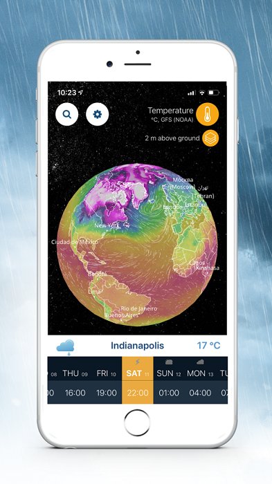 Ventusky风雨气温图